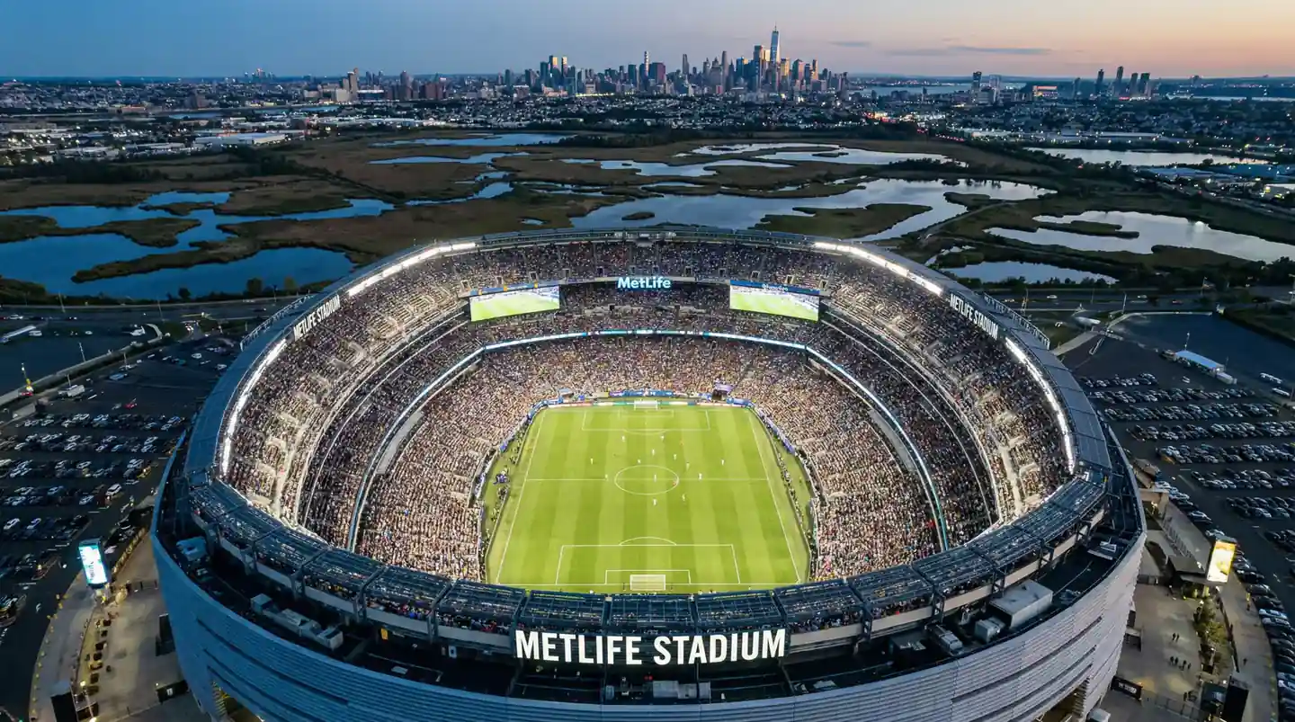 MetLife Stadium w East Rutherford — arena finału Mistrzostw Świata 2026
